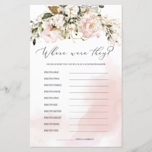 Lámina Rubor Pink Floral Donde Juegan Boho Bride