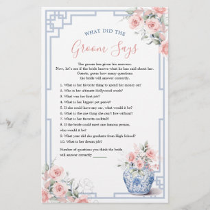 Lámina Rubor Pink Ginger Jar Chinoiserie Lo que Groom dic