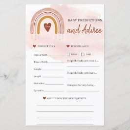 Lámina Rubor: Predicciones y consejos para el bebé arco i