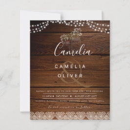 Lámina Rústica jarrones alumbran a gypsophilia BODA