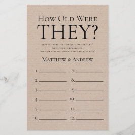 Lámina Rústico Cuán Viejos Eran Los LGBTQ