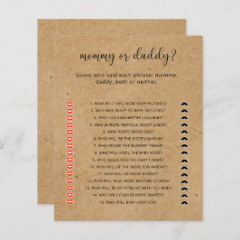 Lámina Rústico - juego de ducha para bebé de mamá o papá