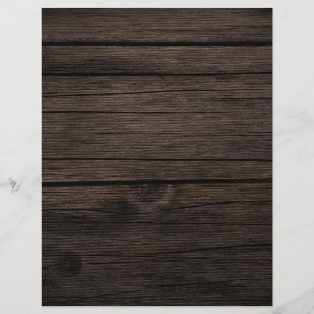 Lámina Rústico Papel de madera oscura (Anverso)
