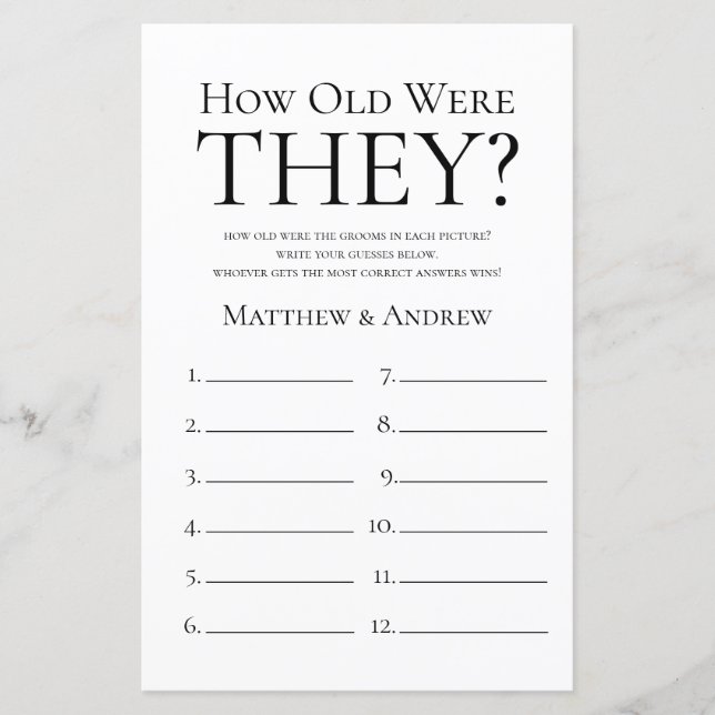 Lámina Rústicos ¿Cuántos años tenían? LGBTQ (Anverso)