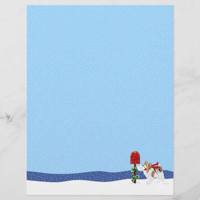 Lámina Sable Papillon Navidad Mail (Anverso)