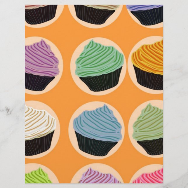 Lámina Sabores De Cupcake (Anverso)