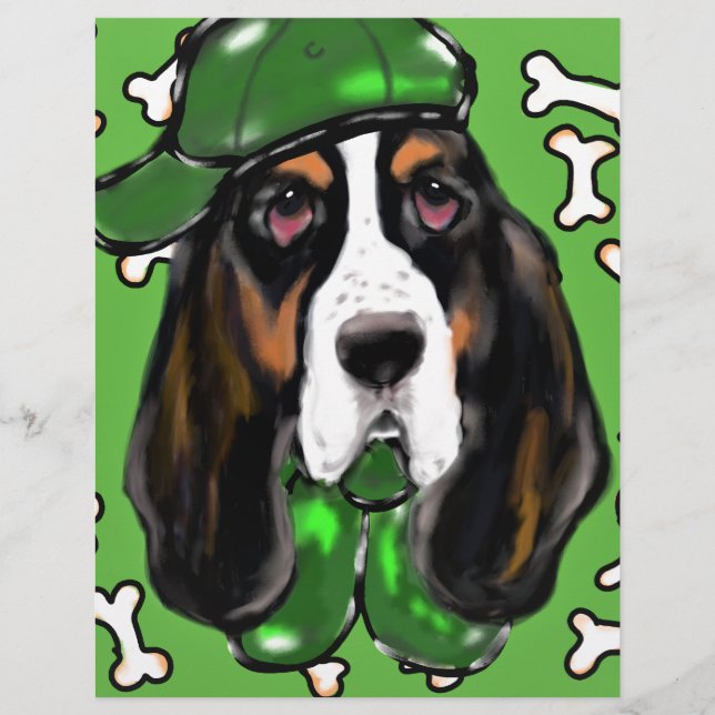 Lámina Sabueso Basset (Anverso)