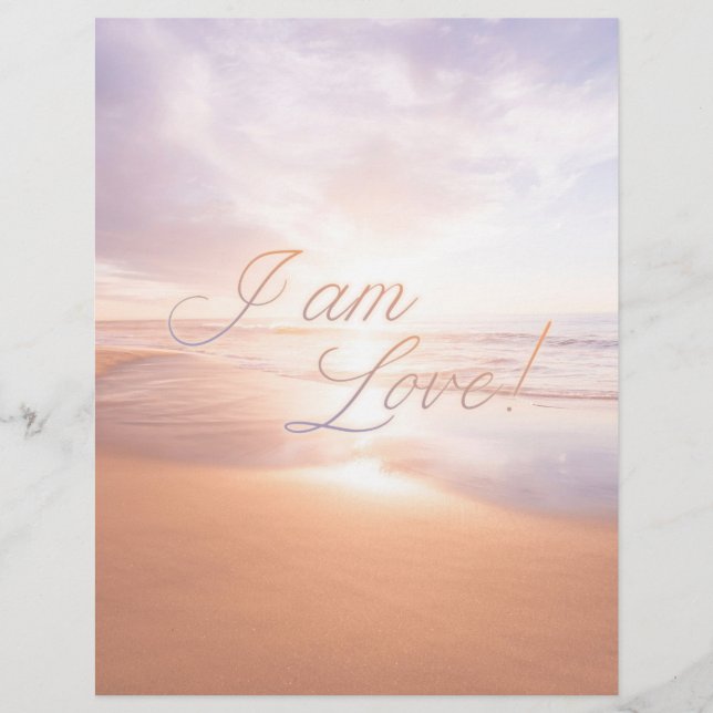 Lámina Sacred Love Poster I am love! (Anverso)