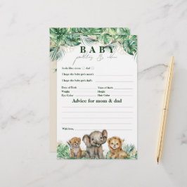 Lámina Safari Animal Jungle Green & Gold juego de ducha p