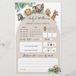 Lámina Safari Animal Jungle Juego moderno para bebés