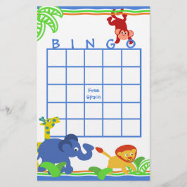 Lámina Safari Bingo
