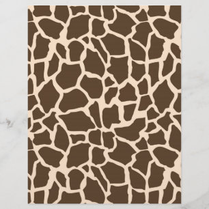 Lámina Safari Boy Scrapbook Paper Giraffe