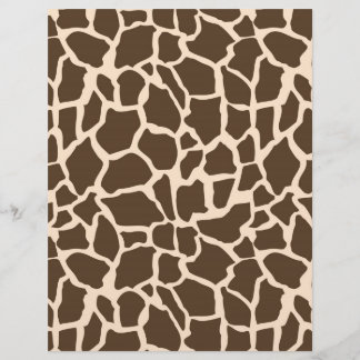 Lámina Safari Boy Scrapbook Paper Giraffe