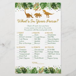 Lámina Safari de Dinosaur qué hay en tu juego de ducha de