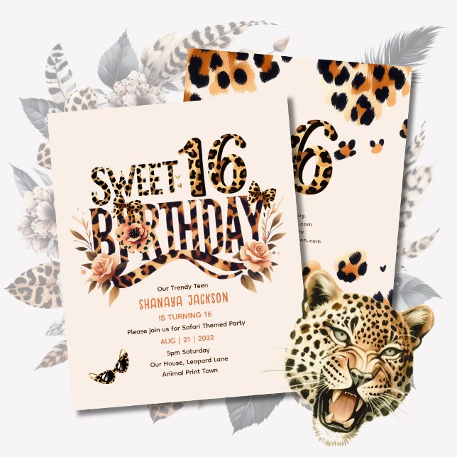 Lámina Safari de impresión de leopardo dulce de moda 16 (Subido por el creador)