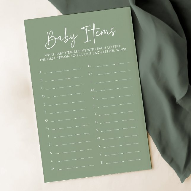 Lámina Sage de guión moderno Oh juego de artículos simple (Subido por el creador)