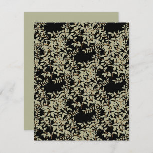 Lámina Sage Green Jasmine Vine Black Scrapbook