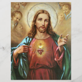 Lámina Sagrado Corazón Jesús Religioso Católico Tradicion