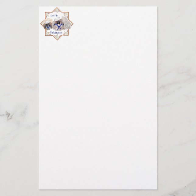 Lámina Sailor Pekingese Love (Anverso)