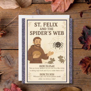 Lámina Saint Game Rótulo de Santa Félix Spider