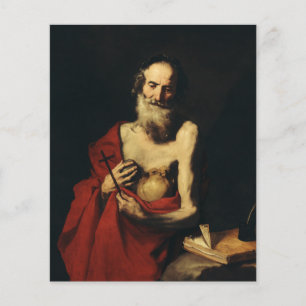Lámina Saint Jerome por Jusepe de Ribera