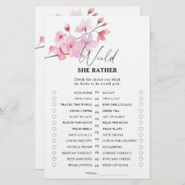 Lámina Sakura - ¿Prefiere un juego de ducha de novia?