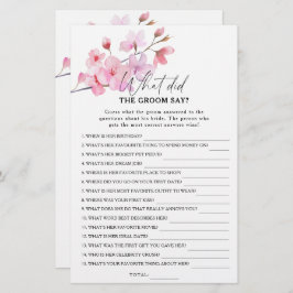 Lámina Sakura - ¿Qué dijo el novio del juego de novias?