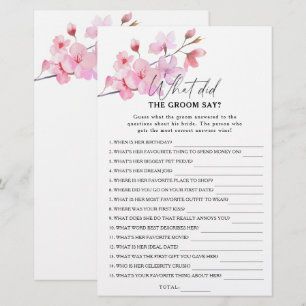 Lámina Sakura - ¿Qué dijo el novio del juego de novias?