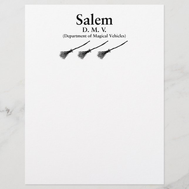 Lámina Salem DMV (Anverso)
