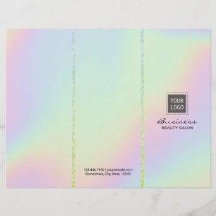 Lámina Salón de belleza holográfico Pastel Tri-Fold Bruch