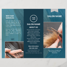 Lámina Salón de pelo y tríplio de barbería