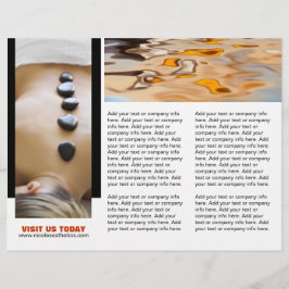 Lámina Salón de personalizable y Spa de tres volantes de 