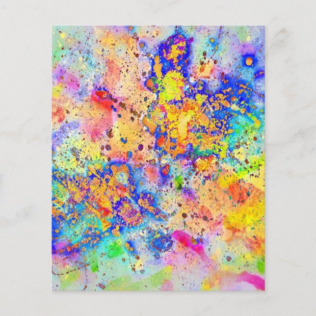 Lámina Salpicaduras coloridas (Anverso)