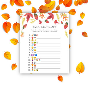 Lámina Saltos de otoño \ Emoji de juego pictórico
