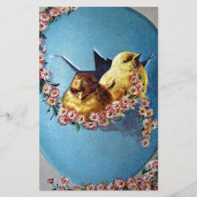 Lámina Saludos de Pascua 1909 (Anverso)