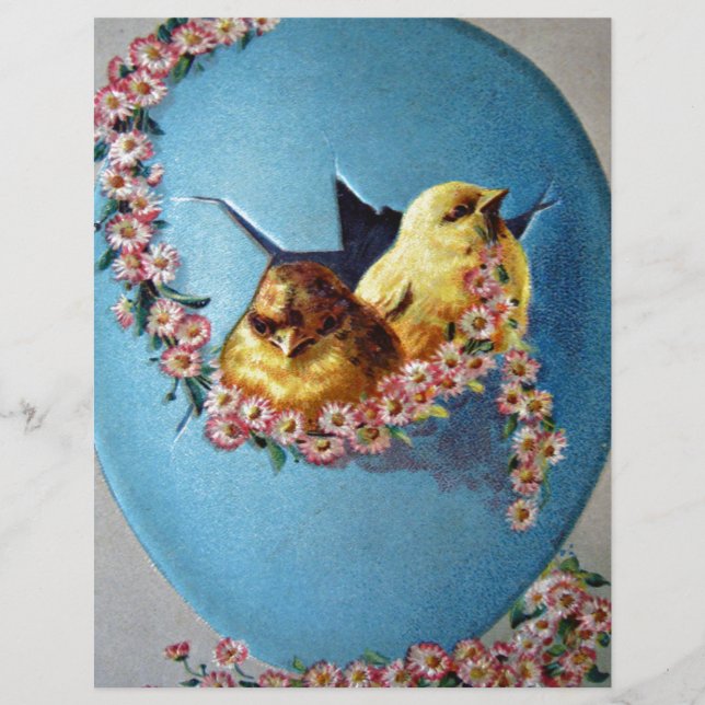 Lámina Saludos de Pascua 1909 (Anverso)