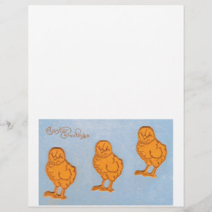 Lámina Saludos de Pascua chicharrones en azul