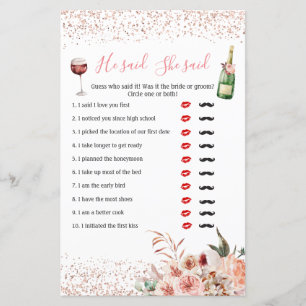 Lámina Saludos para amar a la ducha de novias rosa Dijo q