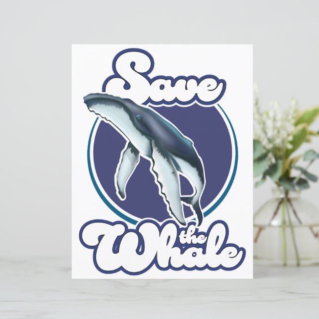 Lámina Salva la Ballena (Anverso de pie)