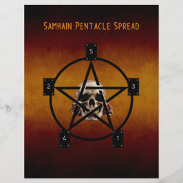 Lámina Samhain Tarot difunde un libro de papel de dos car