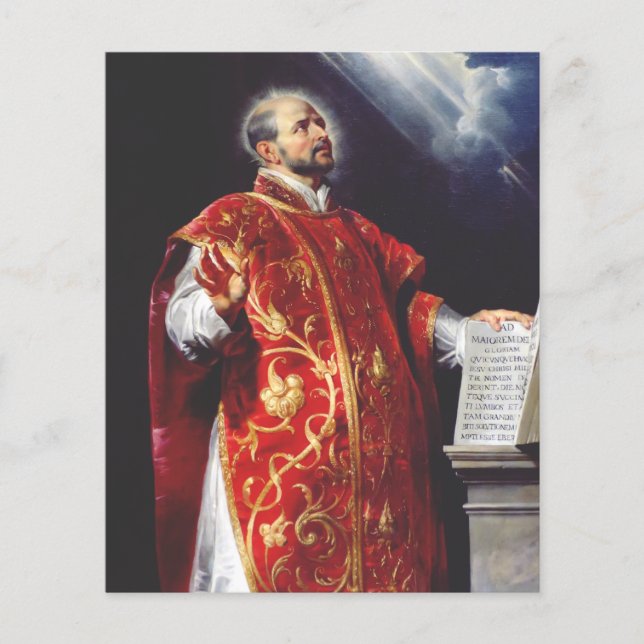Lámina San Ignacio de Loyola (Anverso)