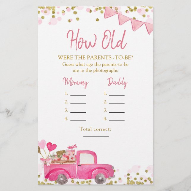 Lámina San Valentín Camión Querido Cuán Viejos Son Los Pa (Anverso)