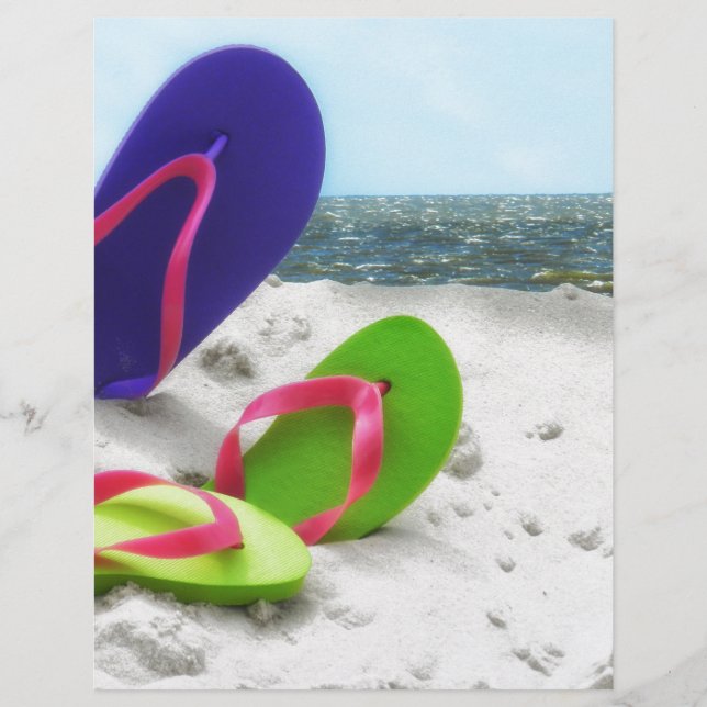 Lámina sandalias de playa (Anverso)