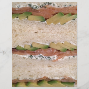 Lámina Sandwich de aguacate y lox