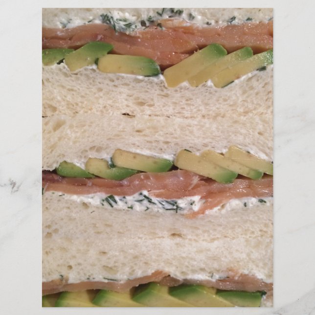Lámina Sandwich de aguacate y lox (Anverso)