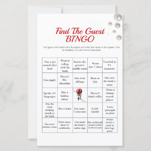 Lámina Sangria Find the Guest Bridal Shower Bingo