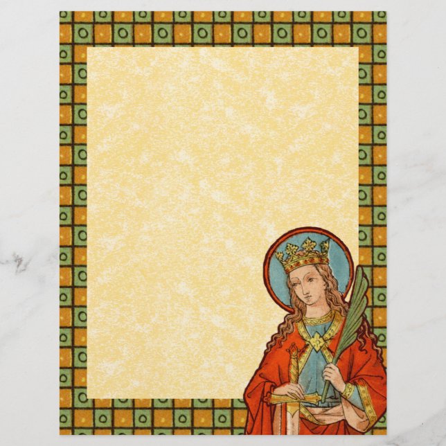 Lámina Santa Bárbara de Nicomedia (JP 01) (Anverso)