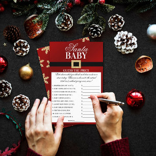 Lámina Santa Bebé Juego de precios Baby Shower para Nav