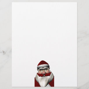Lámina Santa Claus con bigote rojo