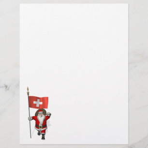 Lámina Santa Claus Con El Fin De Suiza